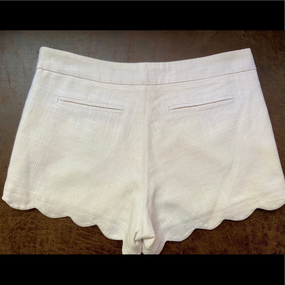 White Cynthia Rowley shorts, size 4